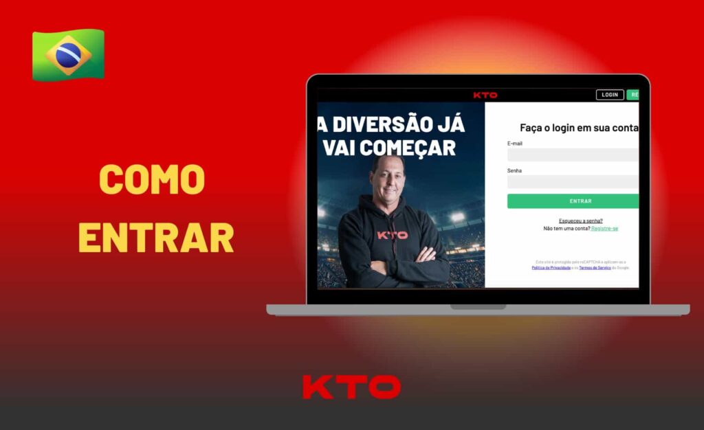 como entrar na sua conta na plataforma KTO Brasil