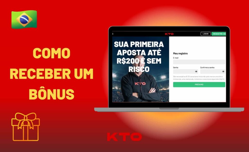 instruções de bônus KTO Brasil