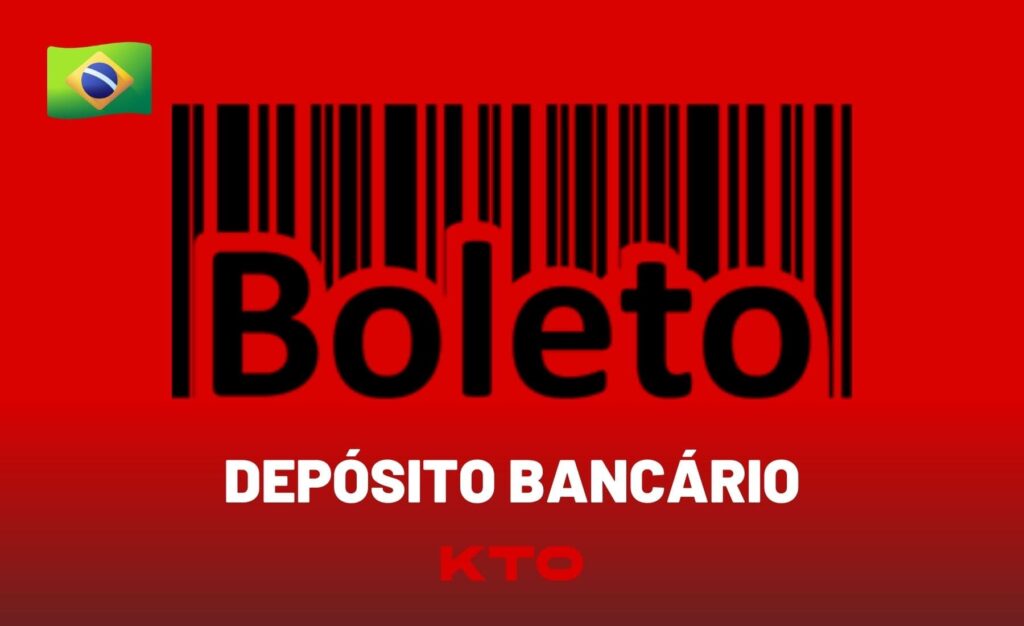 Boleto depósito bancário KTO Brasil