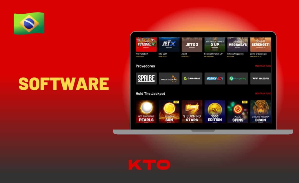 software de jogo de cassino KTO Brasil