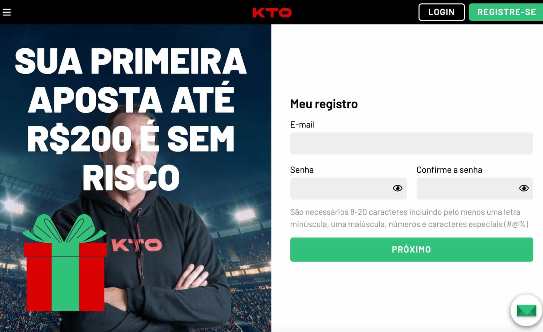 bônus de boas-vindas para novos jogadores KTO Brasil