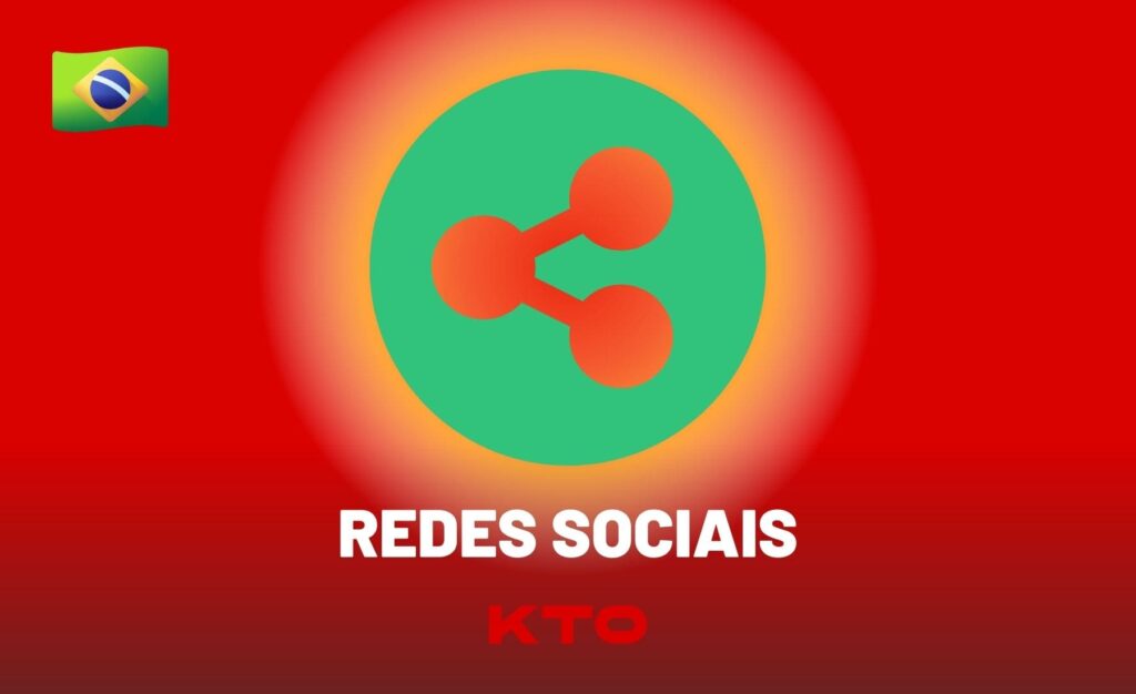 comunicação com o suporte técnico através das redes sociais KTO Brasil