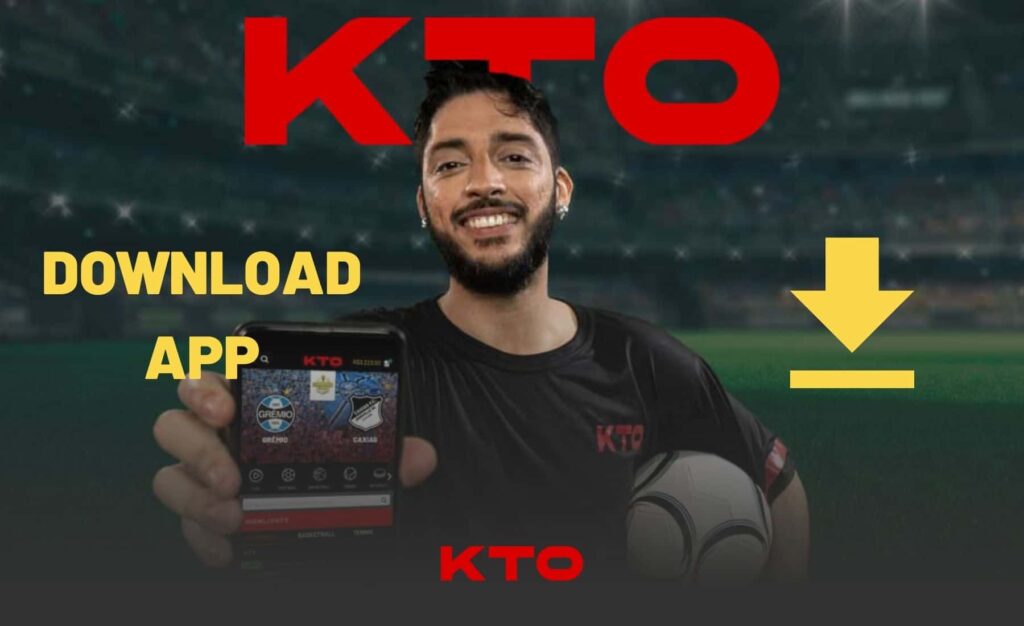 instruções de download do aplicativo KTO Brasil