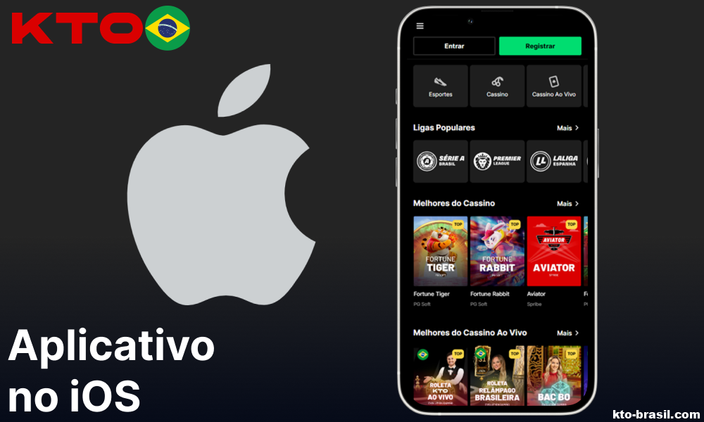Aplicativo móvel KTO para iOS disponível no Brasil